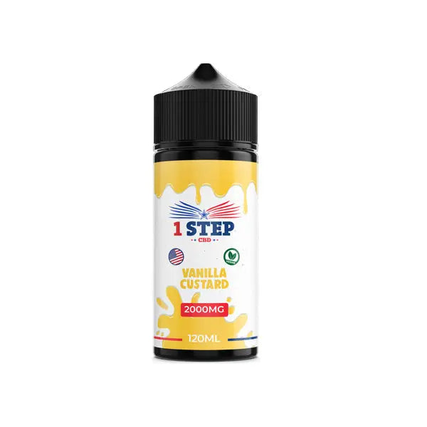 1 Step CBD 2000mg CBD E-liquid 120ml (BUY 1 GET 1 FREE) -  31.90