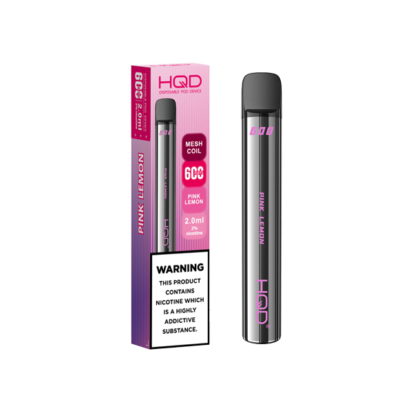 20mg HQD 600 Disposable Vape Device 600 Puffs 