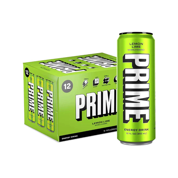 PRIME Energy USA Lemon Lime Drink Can 355ml 