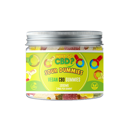 Why So CBD? 1000mg Broad Spectrum CBD Small Vegan Gummies - 11 Flavours 
