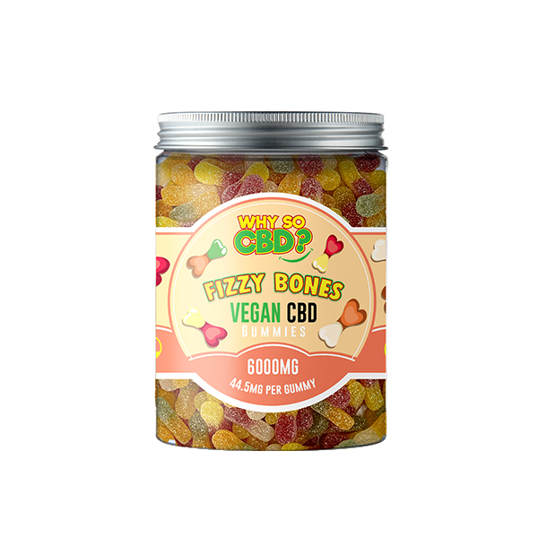 Why So CBD? 6000mg CBD Large Vegan Gummies - 11 Flavours 