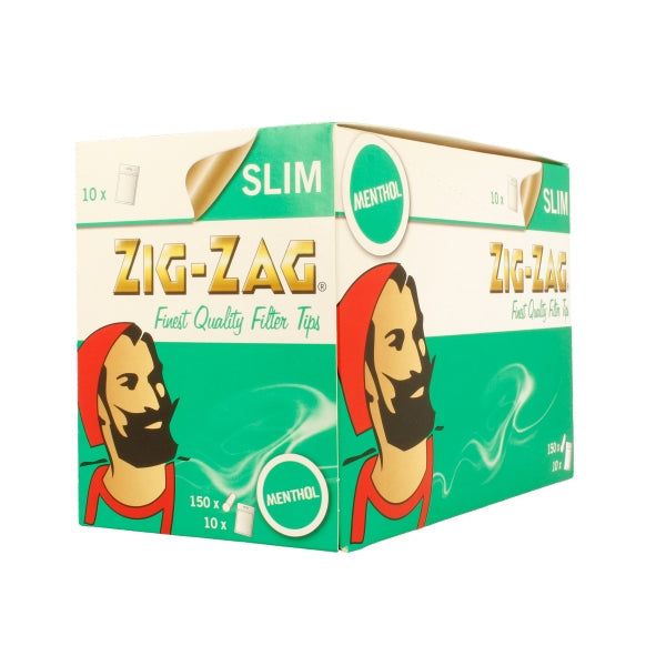 150 Zig-Zag Menthol Filter Tips - Pack of 10 Bags -  Default-Title 11.90