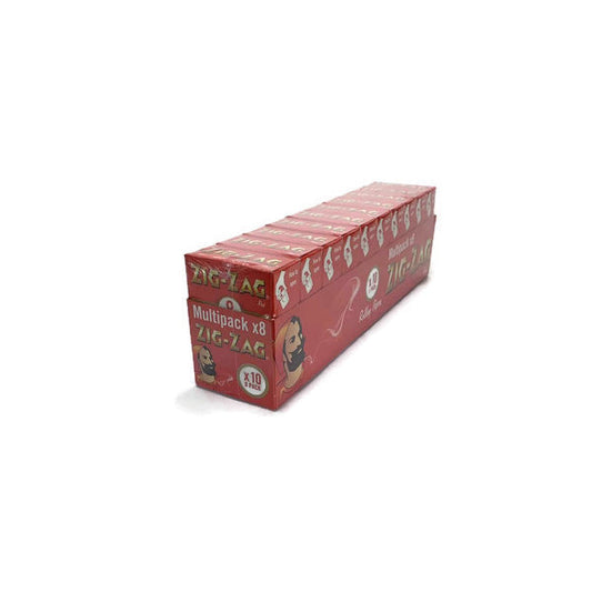 8 Booklet Zig-Zag Red Regular Size Rolling Papers - Pack of 10
