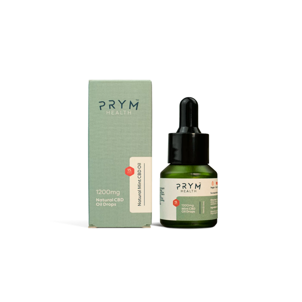 Prym Health 1200mg Natural Mint CBD Oil Drops - 15ml  Default-Title 59.98