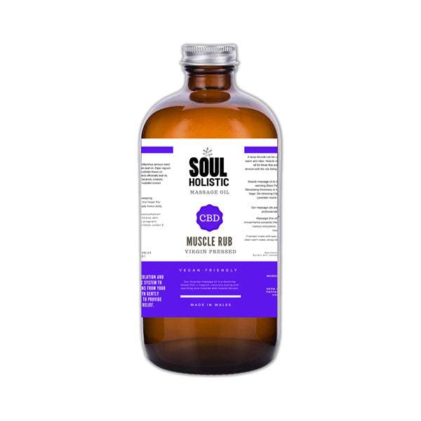 Soul Holistic Muscle Rub Massage CBD Oil - 100ml  Default-Title 14.00