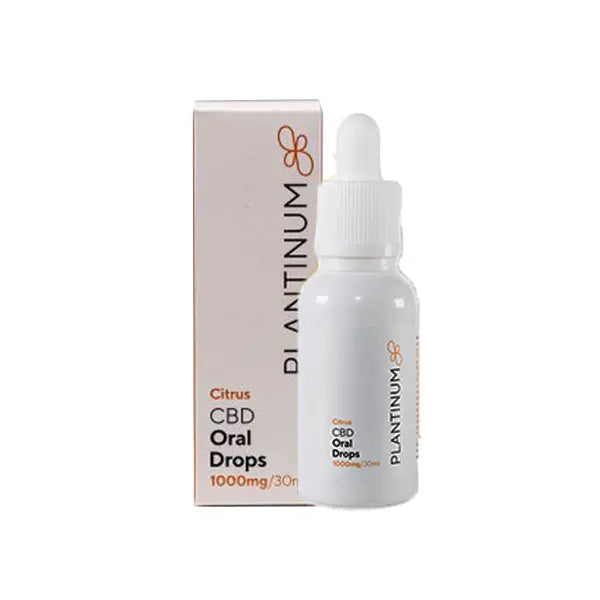 Plantinum CBD 1000mg CBD Citrus Oral Drops - 30ml -  Default-Title 33.84
