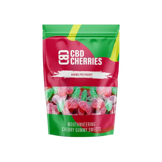 CBD Asylum 600mg CBD Cherry Gummies - 20 Pieces (BUY 1 GET 2 FREE) -  Default-Title 43.20