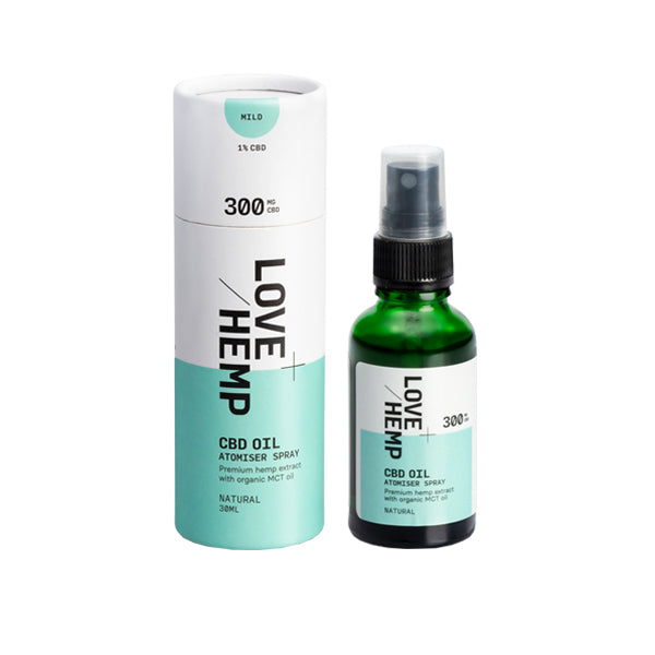 Love Hemp 300mg Natural 1% CBD Oil Spray - 30ml -  Default-Title 12.50