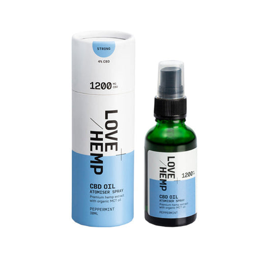 Love Hemp 1200mg Peppermint 4% CBD Oil Spray - 30ml  Default-Title 41.66