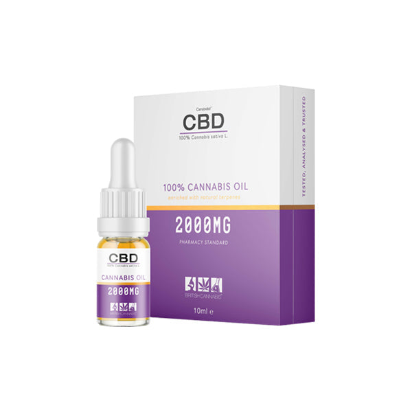 CBD by British Cannabis 2000mg CBD Cannabis Oil - 10ml  Default-Title 99.98
