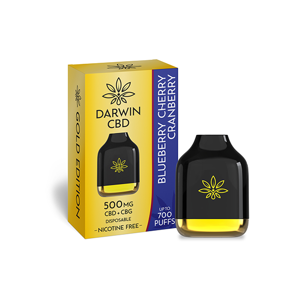 Darwin 500mg CBD + CBG Cube Disposable 700 Puffs -  Cream-Tobacco 10.00