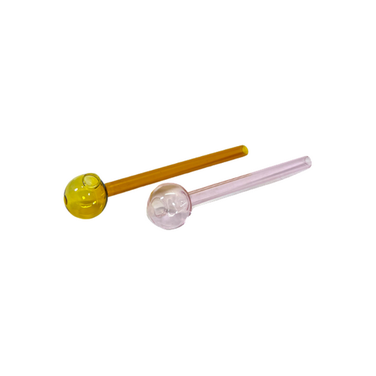 10 X Globe Shape Smoking Glass Pipe 15cm - BL132 - GS1054 -  Default-Title 16.90