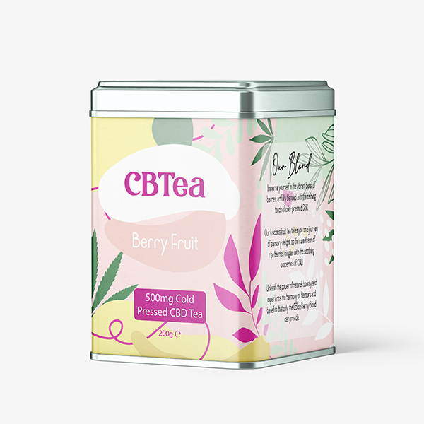 CBTea 500mg Cold Pressed Full Spectrum CBD Berry Fruit Tea - 200g  Default-Title 40.00