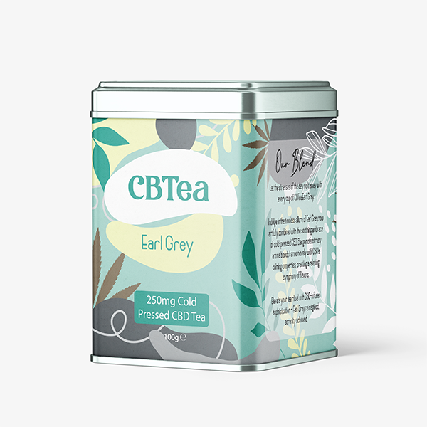 CBTea 250mg Cold Pressed Full Spectrum CBD Earl Grey Tea - 100g  Default-Title 29.40